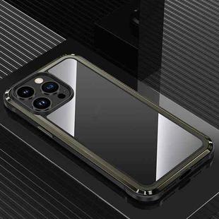 For iPhone 14 Pro Steel Armour Series Metal + PC Phone Case(Black)