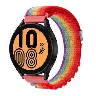 For Realme Watch 3/Amazfit GTR4/4 Pro Universal Nylon Watch Band(Rainbow)