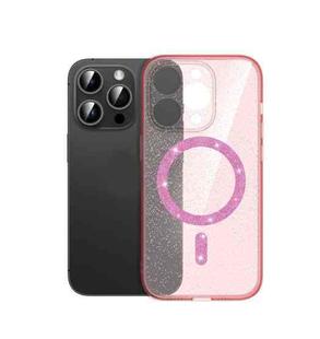 For iPhone 14 Pro Magsafe Glitter Shockproof Phone Case(Pink)