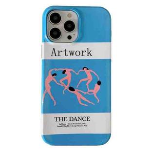 For iPhone 14 Pro 2 in 1 Detachable Painted Pattern Phone Case(Blue Dancing)