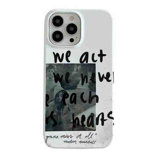 For iPhone 14 Plus 2 in 1 Detachable Painted Pattern Phone Case(English Illustration)