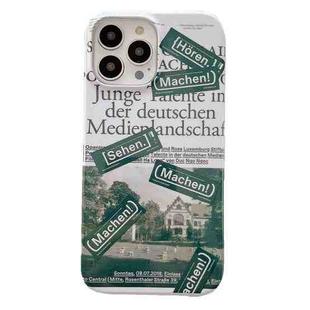 For iPhone 12 2 in 1 Detachable Painted Pattern Phone Case(Label Illustration)