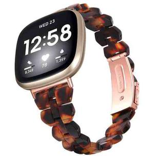For Fitbit Versa 3 / Sense Universal Rhombus Resin Watch Band(Hawksbill)