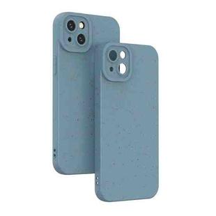 For iPhone 14 Wheat Straw Degradable Phone Case(Blue)