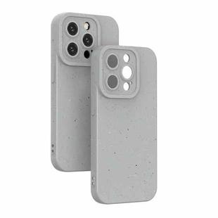 For iPhone 14 Pro Max Wheat Straw Degradable Phone Case(Grey)