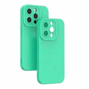 For iPhone 14 Pro Max Wheat Straw Degradable Phone Case(Green)