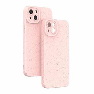 For iPhone 13 Wheat Straw Degradable Phone Case(Pink)