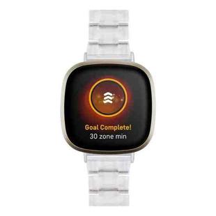 For Fitbit Versa 3 / Sense Universal Resin Watch Band(Transparent)