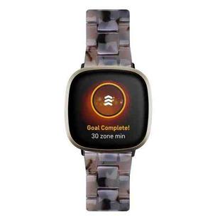 For Fitbit Versa 3 / Sense Universal Resin Watch Band(Dark Grey)