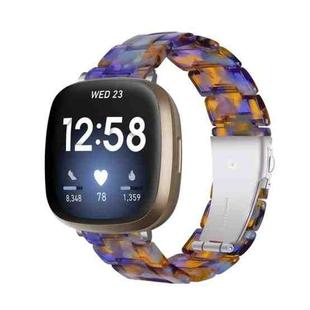 For Fitbit Versa 4 / Sense 2 Universal Resin Watch Band(Blue Ocean)
