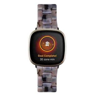 For Fitbit Versa 4 / Sense 2 Universal Resin Watch Band(Dark Grey)