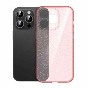 For iPhone 13 Pro Glitter Powder TPU Phone Case(Clear Pink)