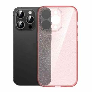For iPhone 12 Pro Max Glitter Powder TPU Phone Case(Clear Pink)