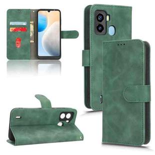 For Tecno Pop 6 Skin Feel Magnetic Flip Leather Phone Case(Green)