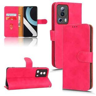 For Xiaomi Civi 2 5G Skin Feel Magnetic Flip Leather Phone Case(Rose Red)