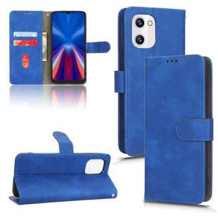 For UMIDIGI C1 Skin Feel Magnetic Flip Leather Phone Case(Blue)