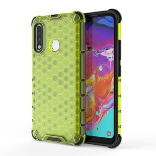 For Galaxy A70e Shockproof Honeycomb PC + TPU Protective Case(Green)