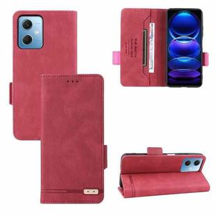 For Xiaomi Redmi Note 12 China Magnetic Clasp Flip Leather Phone Case(Red)