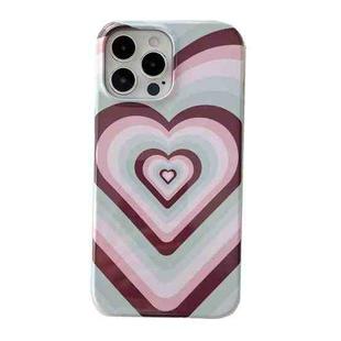 For iPhone 14 Pro Max 2 in 1 Detachable Love Pattern Phone Case(Light Blue)