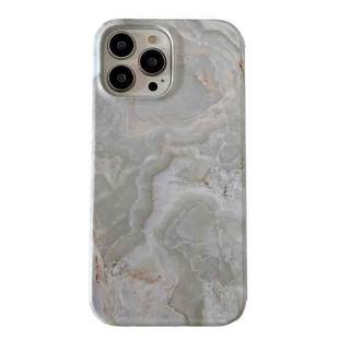 For iPhone 14 Pro Max 2 in 1 Detachable Marble Pattern Phone Case(Grey)