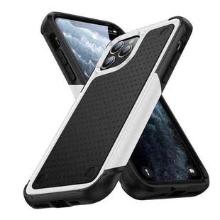 For iPhone 11 Pro PC + TPU Shockproof Protective Phone Case(White+Black)