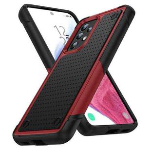 For Samsung Galaxy A53 5G PC + TPU Shockproof Protective Phone Case(Red+Black)