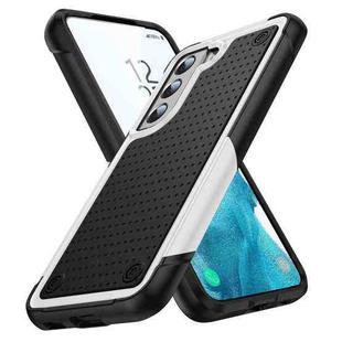 For Samsung Galaxy S22 5G PC + TPU Shockproof Protective Phone Case(White+Black)