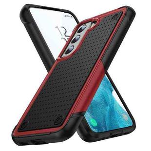 For Samsung Galaxy S22 5G PC + TPU Shockproof Protective Phone Case(Red+Black)