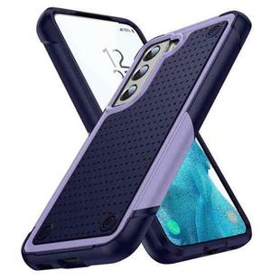 For Samsung Galaxy S22 5G PC + TPU Shockproof Protective Phone Case(Light Purple+Sapphire Blue)