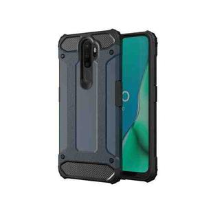For OPPO A9 2020 Magic Armor TPU + PC Combination Phone Case(Navy Blue)