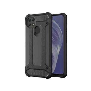 For OPPO A15 Magic Armor TPU + PC Combination Phone Case(Black)