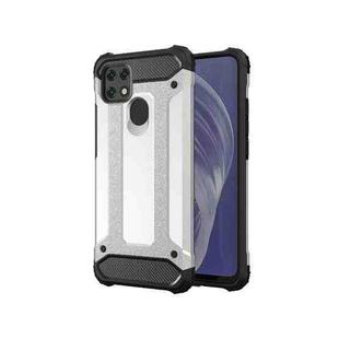 For OPPO A15 Magic Armor TPU + PC Combination Phone Case(Silver)