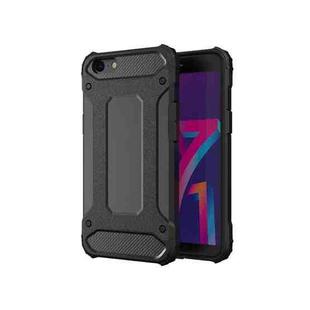 For OPPO A71 Magic Armor TPU + PC Combination Phone Case(Black)