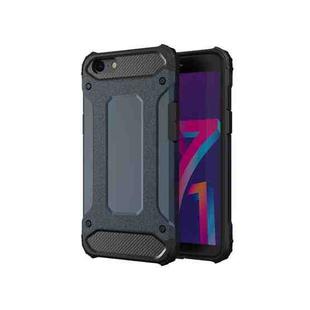For OPPO A71 Magic Armor TPU + PC Combination Phone Case(Navy Blue)