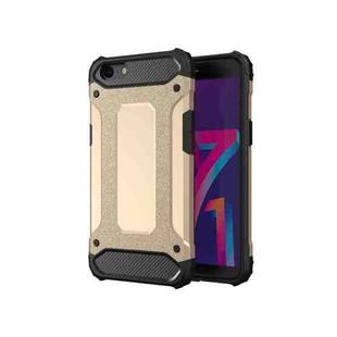 For OPPO A71 Magic Armor TPU + PC Combination Phone Case(Gold)