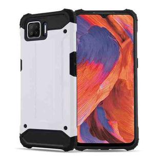 For OPPO A73 4G/F17 Magic Armor TPU + PC Combination Phone Case(Silver)
