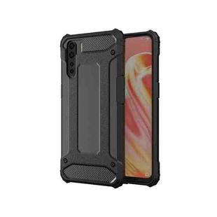 For OPPO A91 Magic Armor TPU + PC Combination Phone Case(Black)