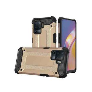 For OPPO A94 Magic Armor TPU + PC Combination Phone Case(Gold)