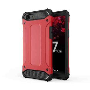 For OPPO F7 Youth Magic Armor TPU + PC Combination Phone Case(Red)
