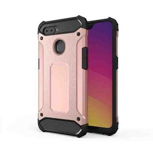 For OPPO F9 Magic Armor TPU + PC Combination Phone Case(Rose Gold)