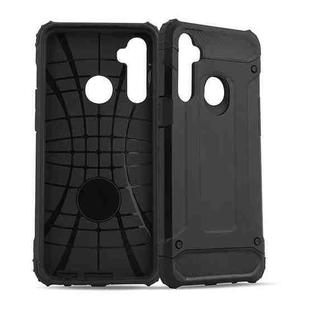 For Realme 5 Magic Armor TPU + PC Combination Phone Case(Black)
