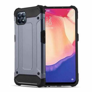 For OPPO Reno4 SE Magic Armor TPU + PC Combination Phone Case(Navy Blue)