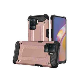 For OPPO Reno5 Lite/A94 Magic Armor TPU + PC Combination Phone Case(Rose Gold)