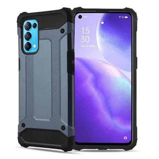 For OPPO Reno5 5G Magic Armor TPU + PC Combination Phone Case(Navy Blue)