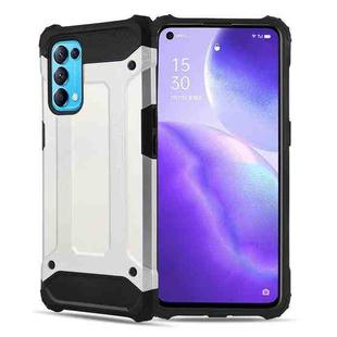 For OPPO Reno5 5G Magic Armor TPU + PC Combination Phone Case(Silver)