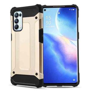 For OPPO Reno5 Pro 5G Magic Armor TPU + PC Combination Phone Case(Gold)