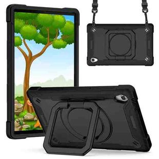 For Lenovo Tab M10 HD 2nd Gen Silicone + PC Bracelet Holder Tablet Case(Black)