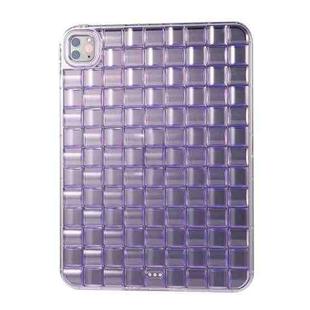 For iPad mini 4 / 5 Cube Shockproof Silicone Tablet Case(Purple)