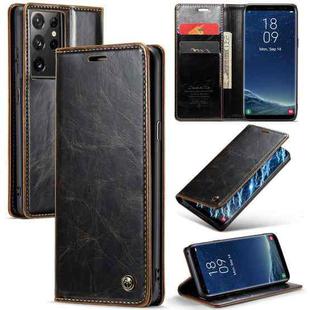 For Samsung Galaxy S8 CaseMe 003 Crazy Horse Texture Leather Phone Case(Coffee)