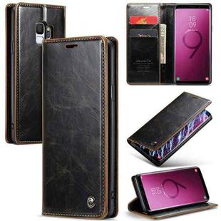 For Samsung Galaxy S9 CaseMe 003 Crazy Horse Texture Leather Phone Case(Coffee)